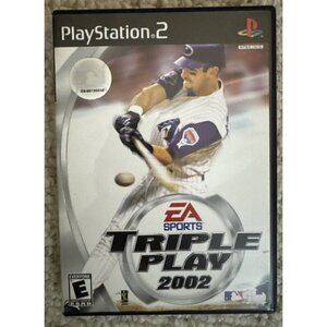 Triple Play 2002 Sony PlayStation 2 PS2 Complete CIB Tested